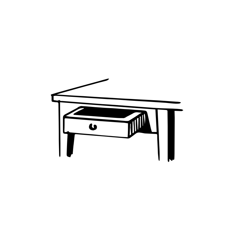Tiroir ouvert